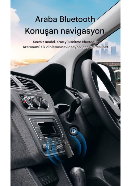 Bluetooth Adaptör 2in1 Alıcı Verici Bluetooth 5.4 Receiver Aux Wireless Araç Hoparlör Bluetooth Kiti modelleri