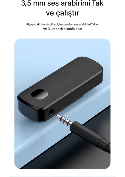 Bluetooth Adaptör 2in1 Alıcı Verici Bluetooth 5.4 Receiver Aux Wireless Araç Hoparlör Bluetooth Kiti indirimleri