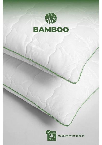 1 Adet %100 Bamboo Yastık | Fermuarlı | Yıkanabilir | 50X70CM