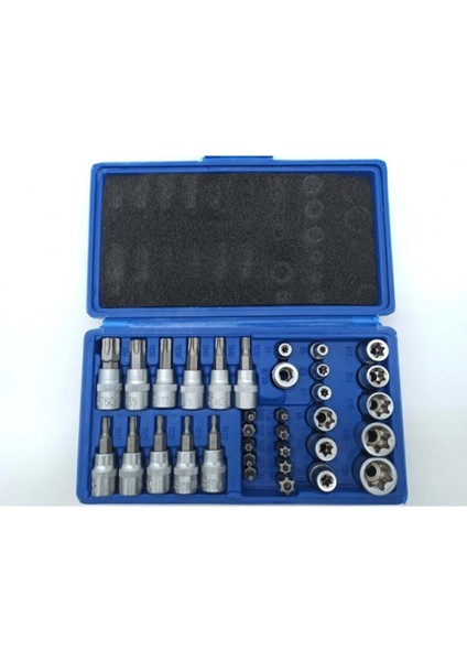 Lokma Takımı 34 Parça 3/8 1/4 Torx & E Lokma Set
