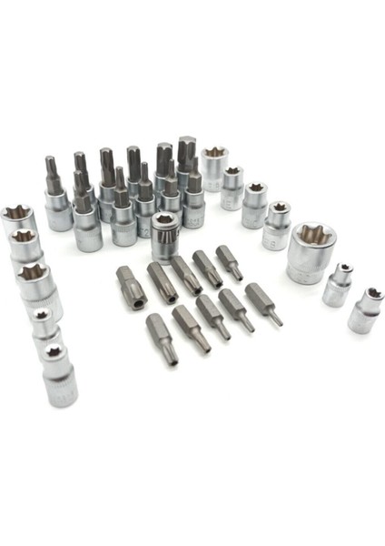 Lokma Takımı 34 Parça 3/8 1/4 Torx & E Lokma Set fiyatları