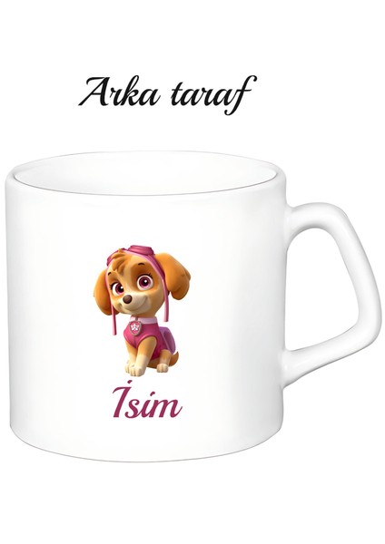 Kişiye Özel Paw Patrol Girl Beyaz Afilli Kupa Bardak fiyatları