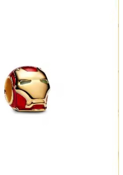 Gümüş Iron Man Kask Charm