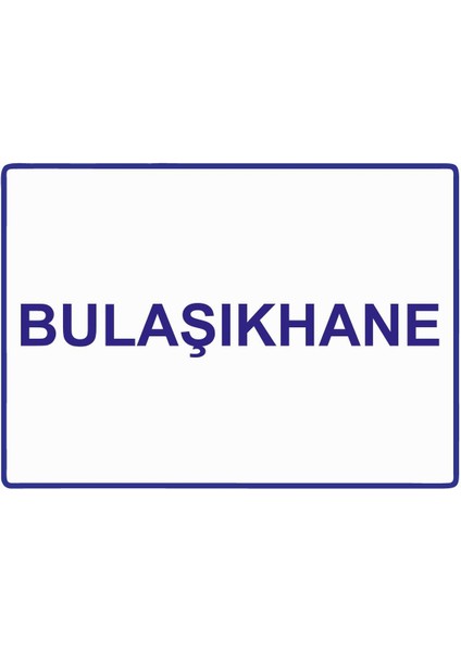 Bulaşıkhane Isg Uyarı Levhası Pvc A5 15X21 cm
