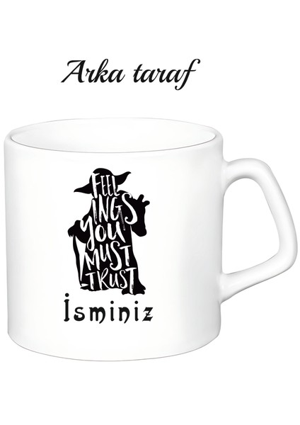 Kişiye Özel Starwars Temalı Beyaz Afilli Kupa Bardak fiyatları