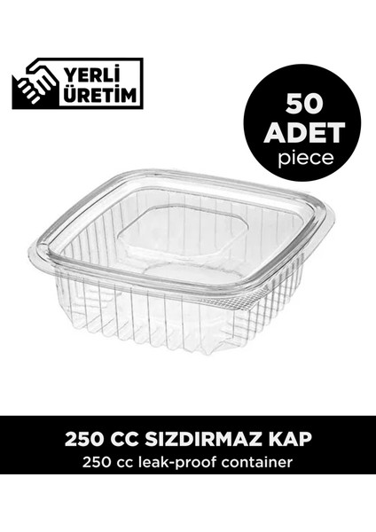 250 cc Sızdırmaz Kap - 50 Adet