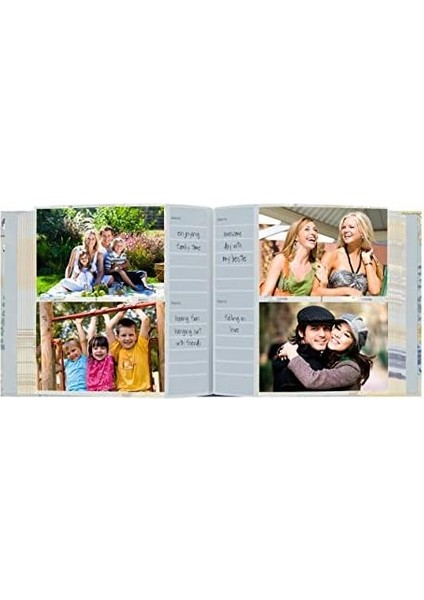 Kumaş Kurdele Çerçeve Çift Yönlü Not Çerçevesi Fotoğraf Albümü, Kumaş Kapaklar, 200 Adet 10 x 15 cm Fotoğraf Tutar, Sayfa Başına 2 Renk: Gökyüzü. fiyatları