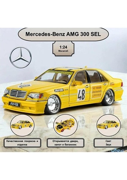 Mercedes Benz S320L Diecast Model Araba Mercedes Benz W140 300SEL Modifiyeli