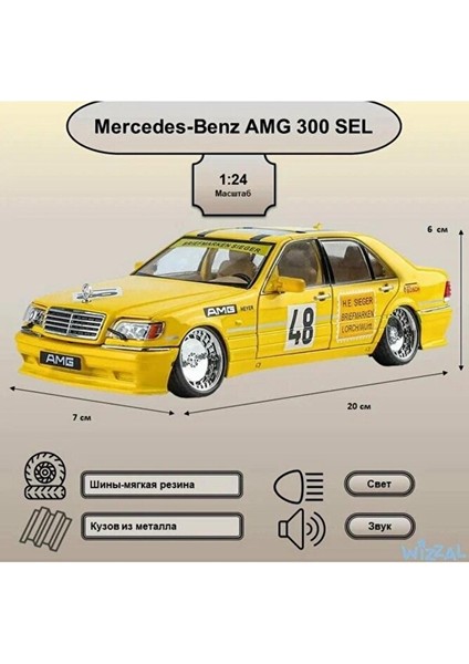 Mercedes Benz S320L Diecast Model Araba Mercedes Benz W140 300SEL Modifiyeli indirimleri