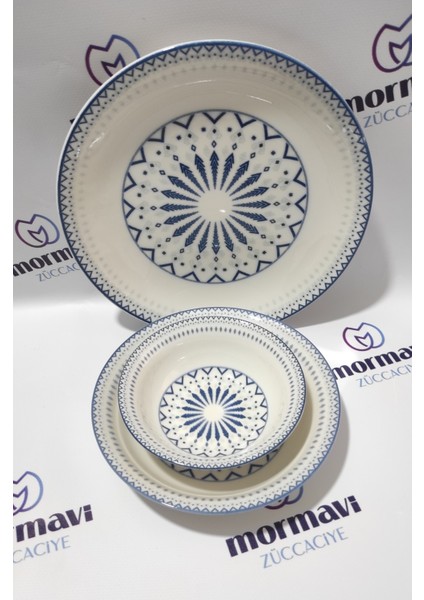 Porselen Dijital 18 Parça 6 Kişilik Yemek Takımı modelleri