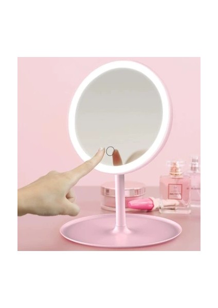 Bfs LED Işıklı Dokunmatik Makyaj Aynası 3 Kademeli Işık Ayarlı fırsatları