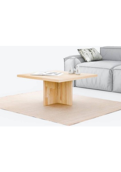 Masif Ağaç Kare Orta Sehpa 80 x 80 fiyatları