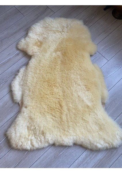 Medikal Hakiki 100% Koyun Derisi Post Halı 110X80 cm – Doğal Kürk – Yumuşak & Isı Yalıtımlı