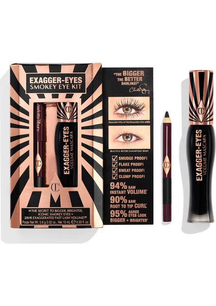 Exagger-Eyes Smokey Eye Kit - Makyaj Seti 10 ml + 0,8 G