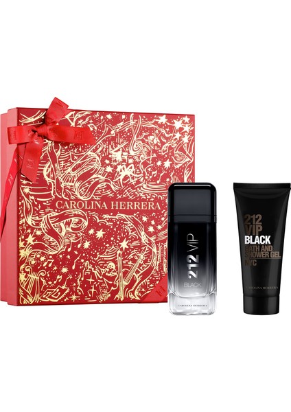 212 Vip Black - Eau De Parfum + Shower Gel 100 ml + 100 ml