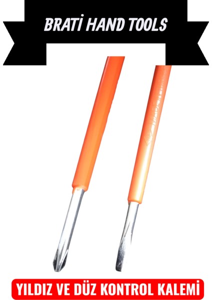 190 Yıldız ve Düz Uçlu Kontrol Kalemi 2'li Set fiyatları