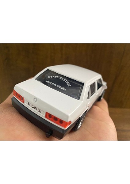 Beyaz Doğan Şahin Metal Çek Bırak Oyuncak Araba Tofaş Şahin Model Araç Kapıları Açılır Klasik Araba indirimleri