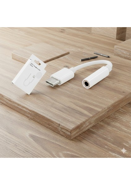Type-C To 3.5 mm Jack Kulaklık Çevirici Aux Dönüştürücü Adaptör 1 adet modelleri