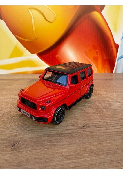 Mercedes G65 Jip Sesli Işıklı Çek Bırak Model Araba Mercedes Kırmızı Jip Kapıları Açılır Mercedes