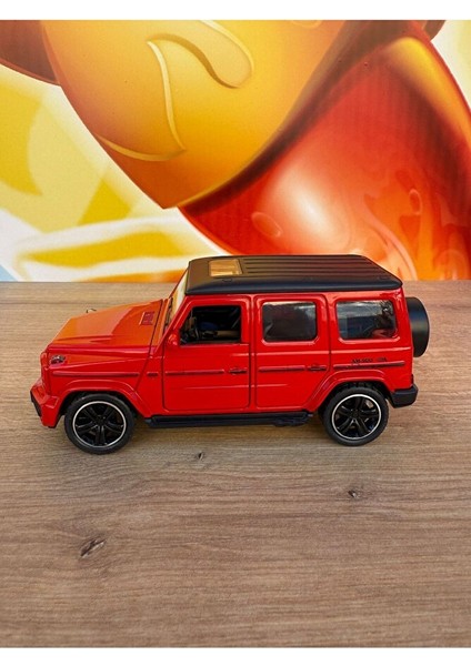 Mercedes G65 Jip Sesli Işıklı Çek Bırak Model Araba Mercedes Kırmızı Jip Kapıları Açılır Mercedes modelleri