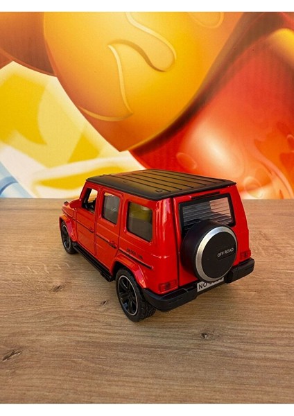 Mercedes G65 Jip Sesli Işıklı Çek Bırak Model Araba Mercedes Kırmızı Jip Kapıları Açılır Mercedes fırsatları