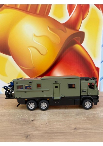 Mercedes Tır Karavan Motorlu Tır Kamyon Karavan Işıklı Sesli Oyuncak Karavan Kamp Oyun Seti 23 cm fiyatları