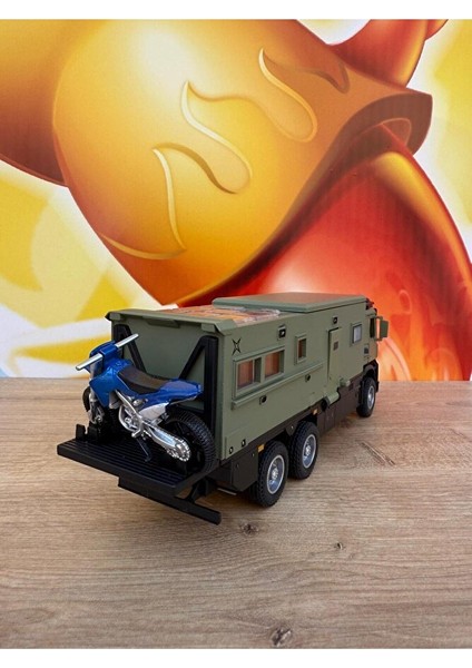 Mercedes Tır Karavan Motorlu Tır Kamyon Karavan Işıklı Sesli Oyuncak Karavan Kamp Oyun Seti 23 cm indirimleri