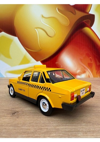Murat 131 Taksi 1/36 Ölçek Çek Bırak Diecast Metal Model Oyuncak Araba Tofaş Taksi Murat 131 modelleri