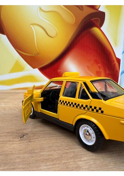 Murat 131 Taksi 1/36 Ölçek Çek Bırak Diecast Metal Model Oyuncak Araba Tofaş Taksi Murat 131 fırsatları