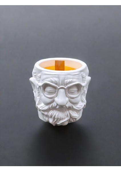 Dekoratif Yaşlı Adam Figürlü Hoş Kokulu %100 Doğal Soya Mum Sanatsal ve Özgün Ev ve Ofis Dekorasyonu, Koleksiyonluk Ürünler, Özel Günler ve Fotoğraf Konseptleri Için Şık ve Karakteristik Hediyelik modelleri