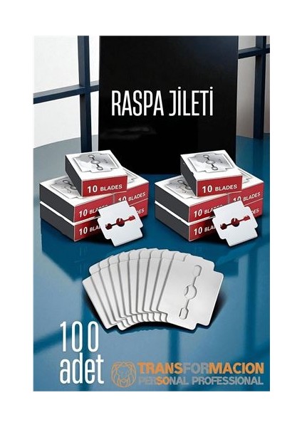 Raspa Topuk Jileti 100 Lu Paket Ayak Taban Nasır Yedek Jileti