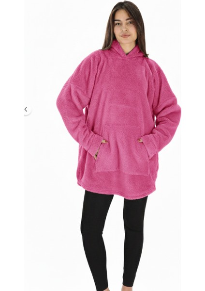 Wellsoft Kapüşonlu Giyilebilir Tv Battaniyesi Tek Kişilik Standart Beden indirimleri