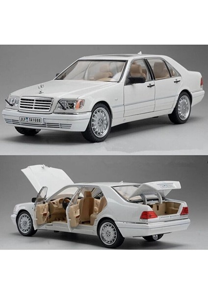 Mercedes Benz S320L Beyaz Diecast Model Araba Mercedes Benz W140 320SEL Makam Arabası Koleksiyonluk fiyatları