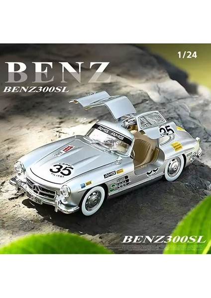 Mercedes-Benz 300 Sl Gri 1954 Model Klasik Araba 1/24 Ölçek Mercedes 300SL Gri fiyatları