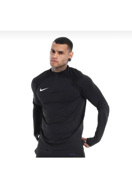 Dri Fit Strike Erkek Siyah Dik Yaka Sweatshirt