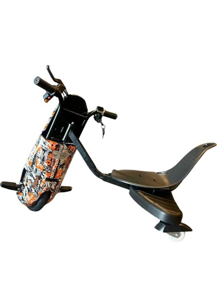 Drift Car Bluetooth Hoparlörlü Graffiti Desenli Drift Scooter Kask-Dizlik Seti Hediyeli fiyatları