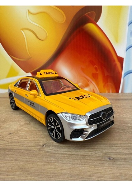 Mercedes Benz S680 V12 Maybach Taksi Oyuncak Araba Sesli Işıklı 4 Kapı Bagaj Kaput Açılır