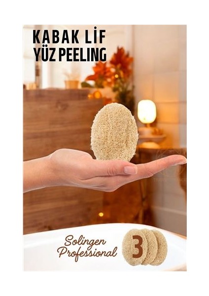 Yüz Peeling Kabak Lifi 3 Adet Solingen Professional