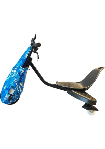 Drift Car Bluetooth Hoparlörlü Graffiti Desenli Drift Scooter Kask-Dizlik Seti Hediyeli fiyatları