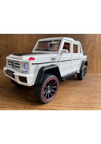 Mercedes G63 Jip Üstü Açık Jip Safari Arabası Kapıları Açılır Sesli Işıklı Oyuncak Mercedes Araba
