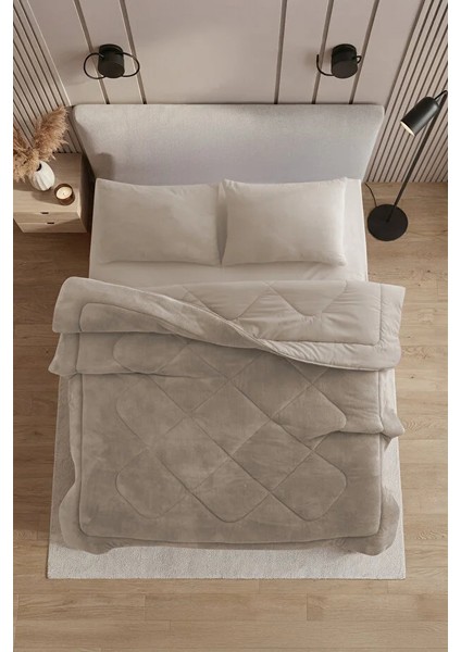 Yeni Nesil Wellsoft Çift Kişilik Yorgan | Ön Yüz Wellsoft - Arka Yüz Pamuk Yorgan Seti 195X215CM | 2 Yastık Kılıfı modelleri