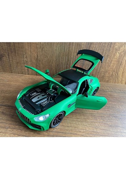 Mercedes Amg Gtr Model Araba Mercedes Benz Amg Gtr V8 Turbo Yeşil Kapıları Açılır Sesli ve Işıklı modelleri