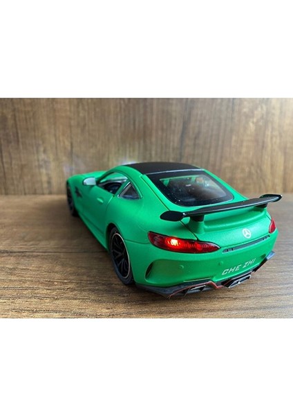 Mercedes Amg Gtr Model Araba Mercedes Benz Amg Gtr V8 Turbo Yeşil Kapıları Açılır Sesli ve Işıklı indirimleri