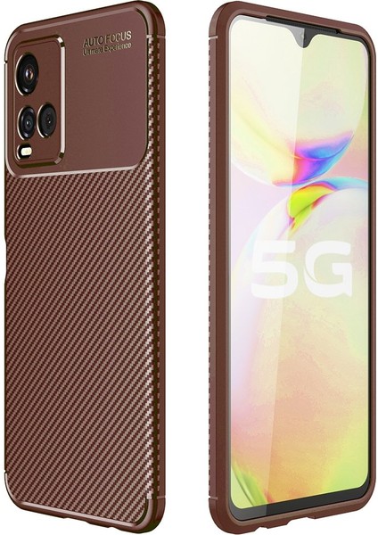 Vivo Y33S / Y21S / Y21 Kılıf Auto Focus Karbon Kapak