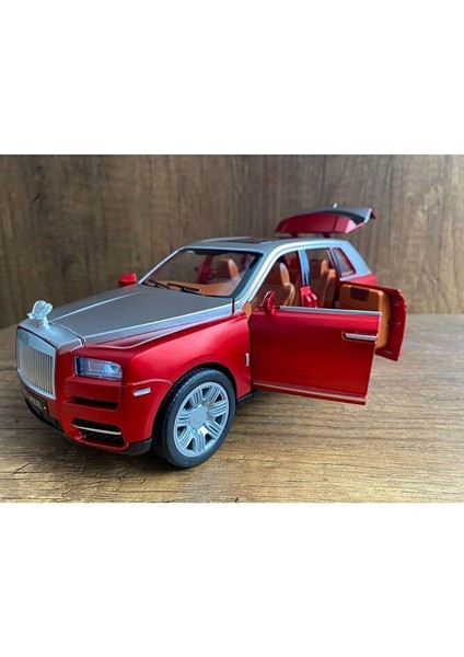 Rolls Royce Cullinan Diecast Araba Koleksiyon Model Rolls Royce Iki Renkli Araba Kapıları Açılır