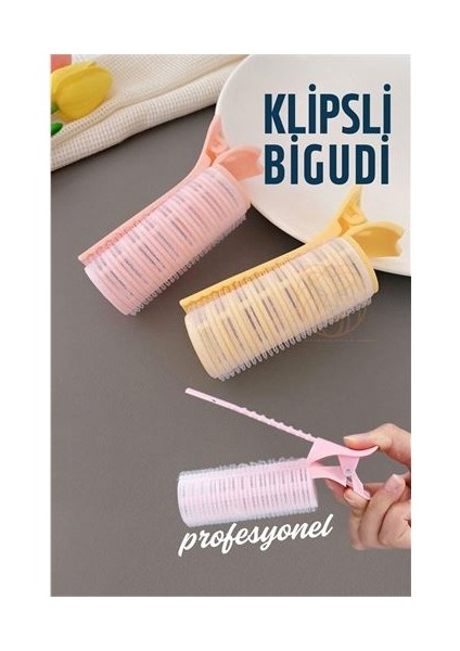 Klipsli Saç Bigudisi 3 cm 2 Adet Isısız Doğal Bukle Gece Bigudisi