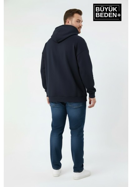 Erkek Büyük Beden Kapüşonlu Orta Brooklyn Baskılı Sweatshirt SPR26BSW961 fiyatları