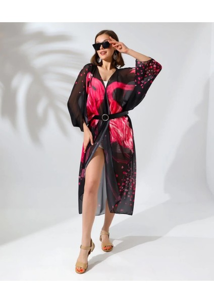 Kadın Rahat Kesim Şifon Kimono modelleri