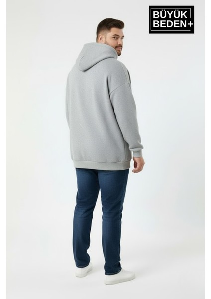 Erkek Büyük Beden Kapüşonlu Orta Brooklyn Baskılı Sweatshirt SPR26BSW961 fiyatları