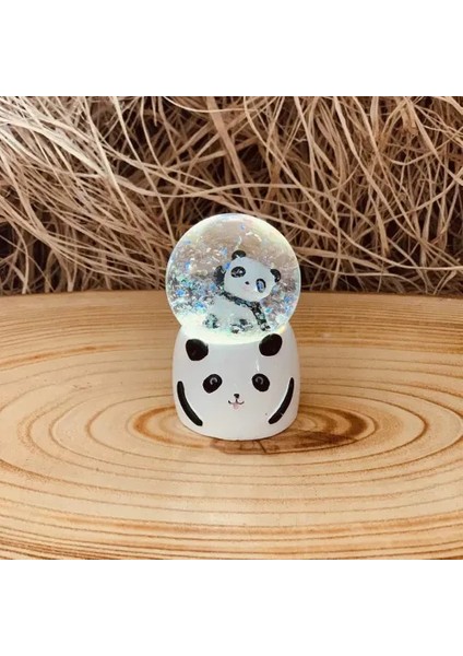 Küçük Boy Işıklı Panda Kar Küresi 6.5 cm fiyatları